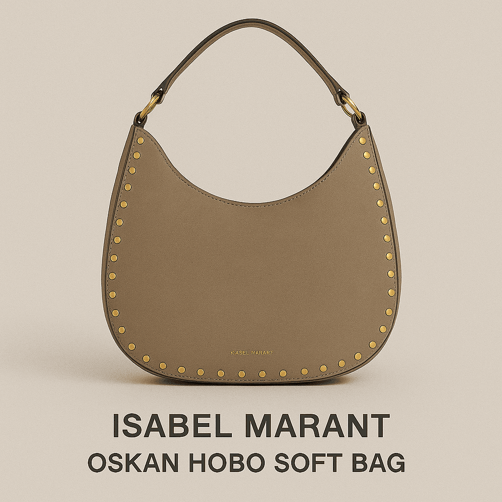 Isabel Marant Oskan Hobo Soft Bag Taupe